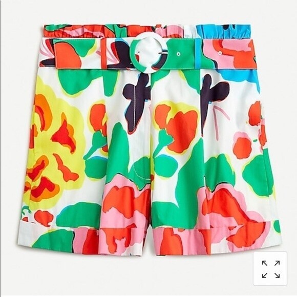 NWT J. Crew Pleated Short In Ratti Jardin Floral Shorts 4 - Picture 3 of 8